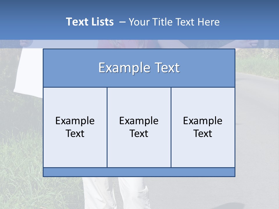 Bag Hitchhiker Finger PowerPoint Template