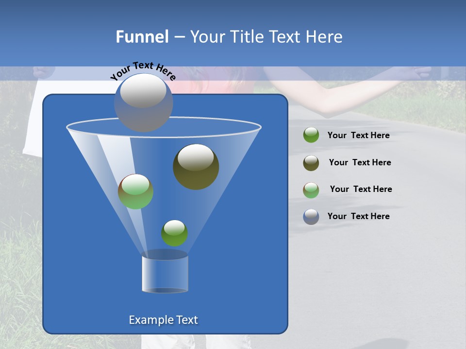 Bag Hitchhiker Finger PowerPoint Template