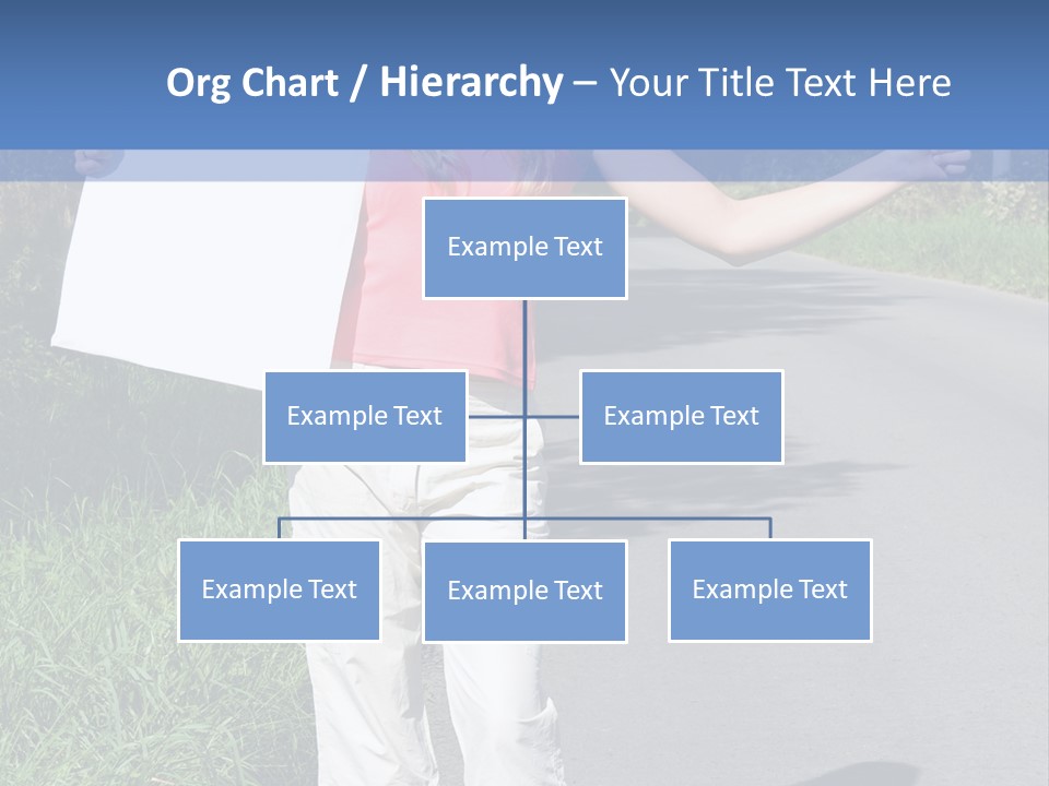 Bag Hitchhiker Finger PowerPoint Template