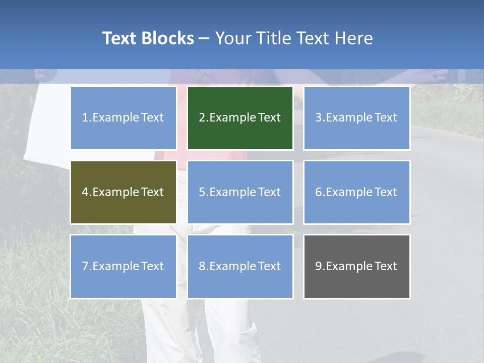 Bag Hitchhiker Finger PowerPoint Template