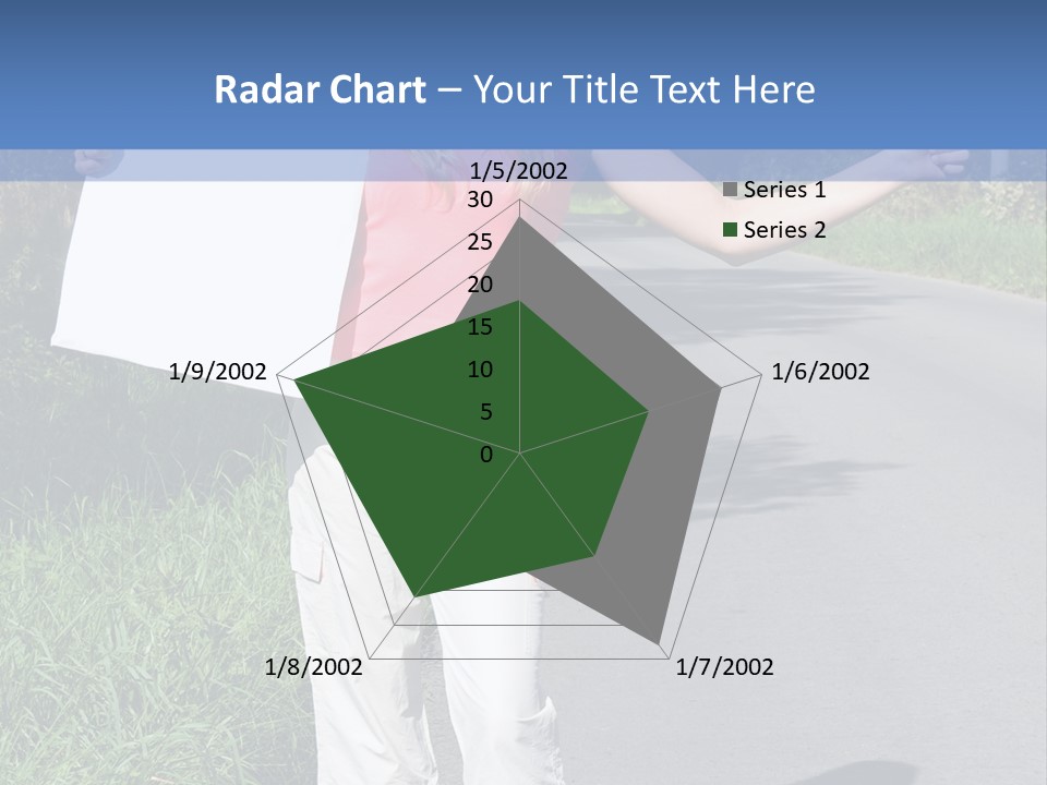 Bag Hitchhiker Finger PowerPoint Template