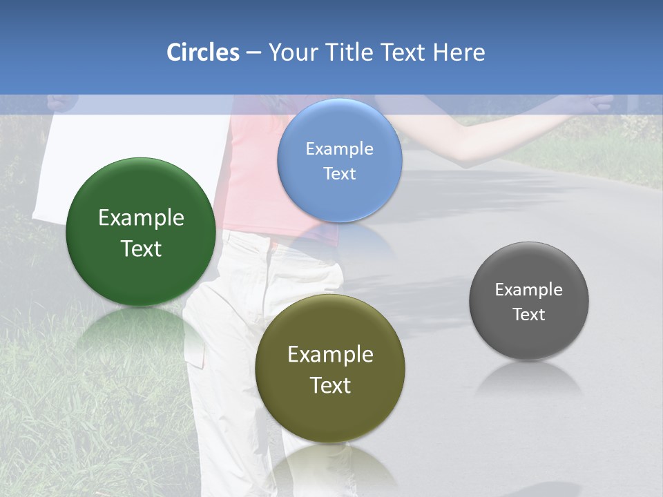 Bag Hitchhiker Finger PowerPoint Template