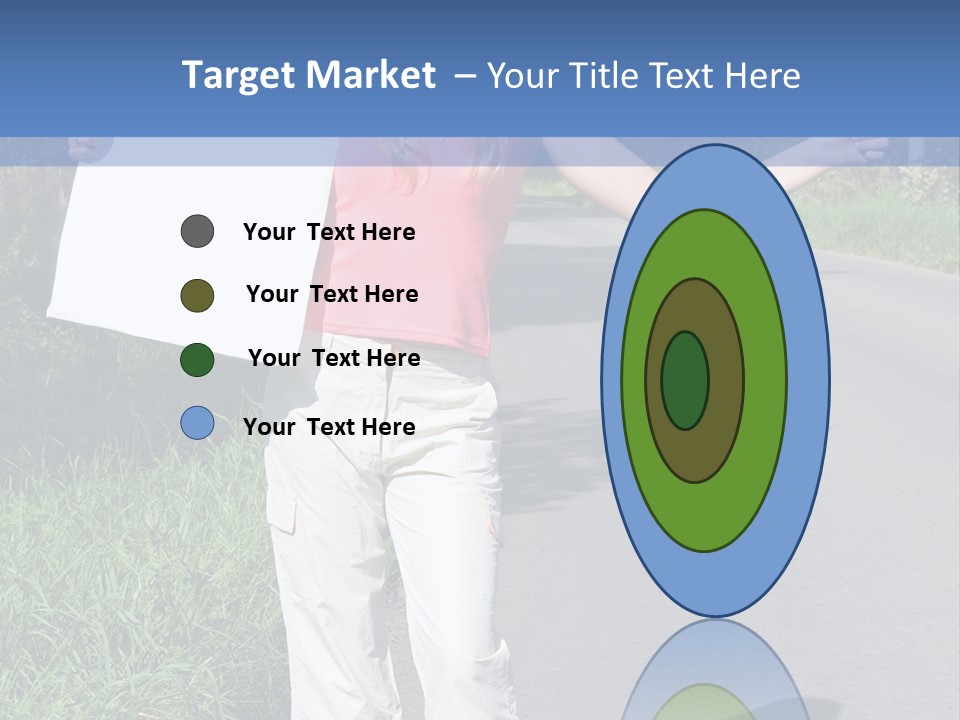 Bag Hitchhiker Finger PowerPoint Template