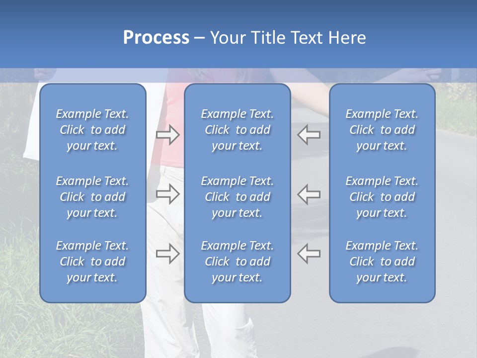 Bag Hitchhiker Finger PowerPoint Template