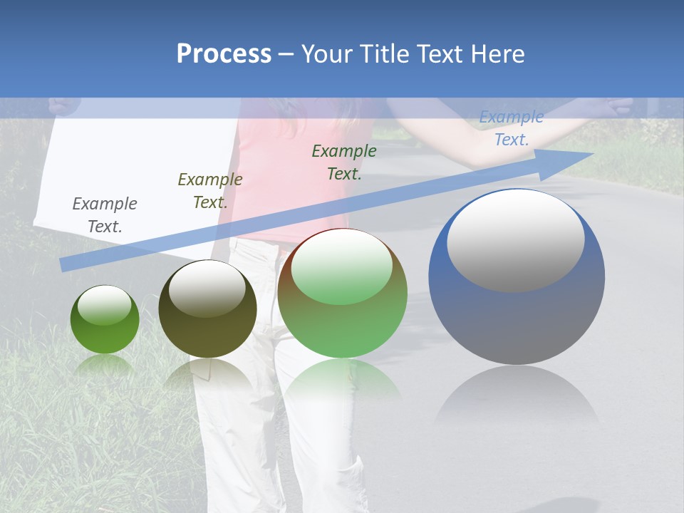 Bag Hitchhiker Finger PowerPoint Template