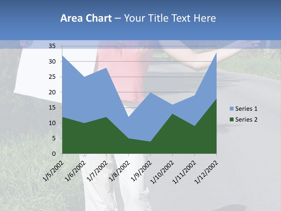 Bag Hitchhiker Finger PowerPoint Template