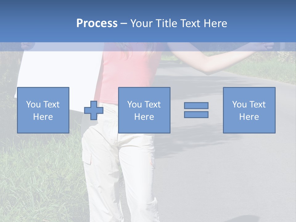 Bag Hitchhiker Finger PowerPoint Template