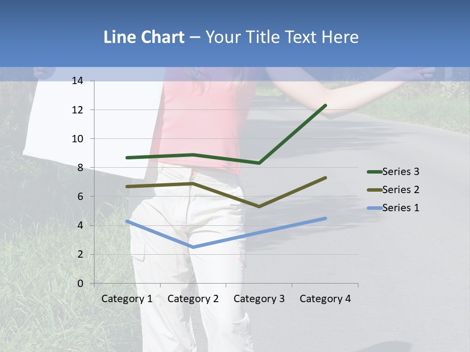 Bag Hitchhiker Finger PowerPoint Template