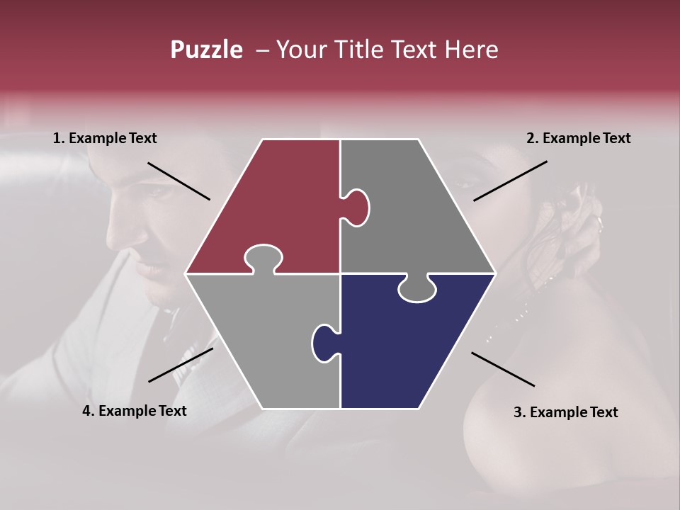 Two Couple Lifestyle PowerPoint Template