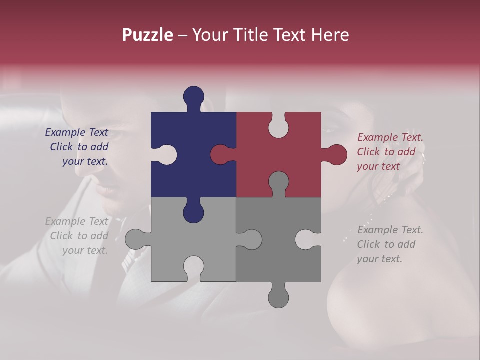 Two Couple Lifestyle PowerPoint Template