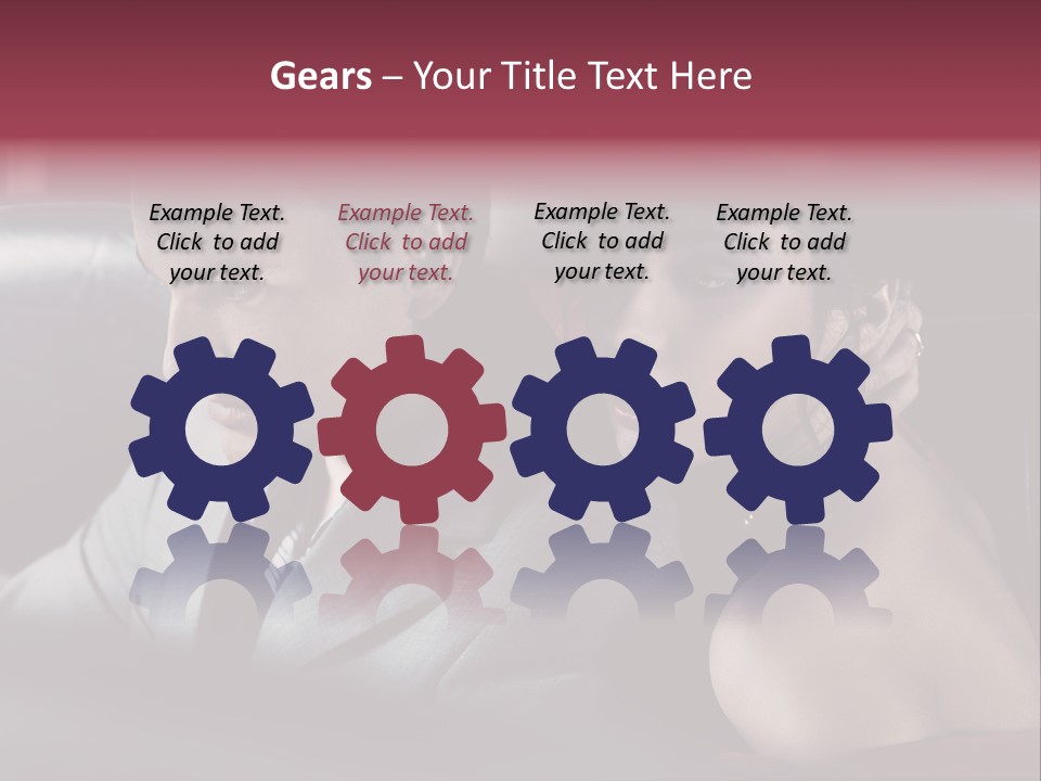 Two Couple Lifestyle PowerPoint Template