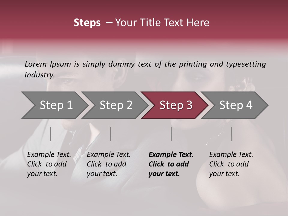 Two Couple Lifestyle PowerPoint Template