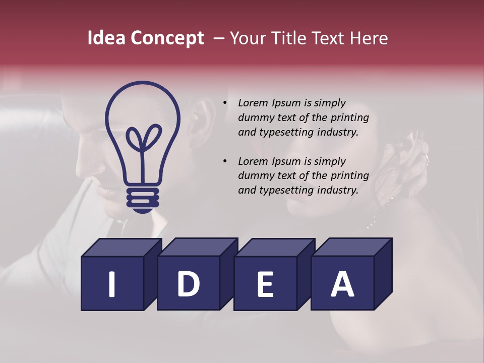 Two Couple Lifestyle PowerPoint Template