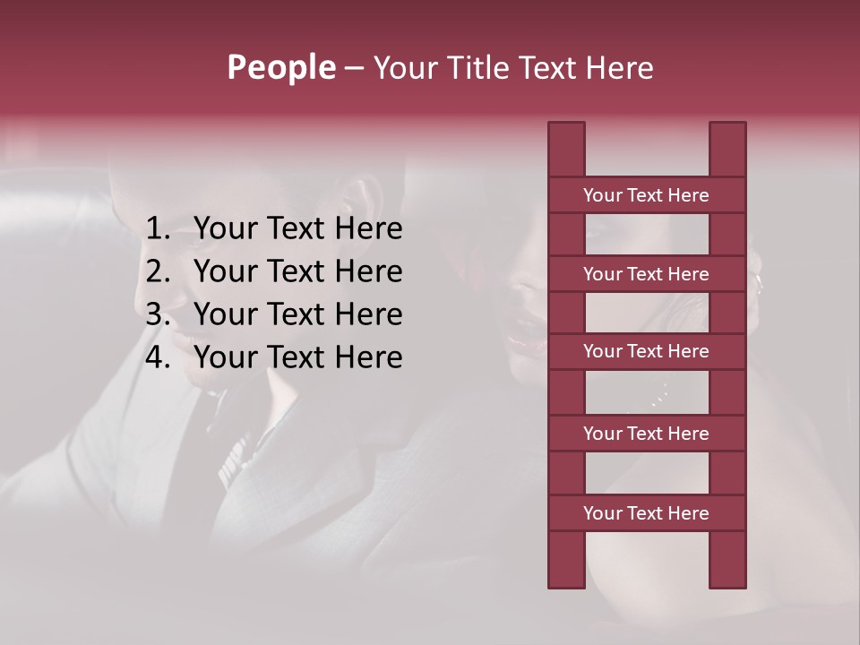 Two Couple Lifestyle PowerPoint Template