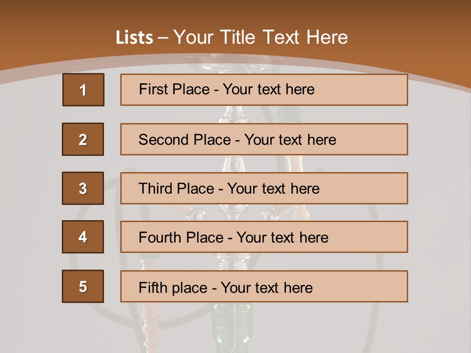 Arabia Addiction Isolated PowerPoint Template