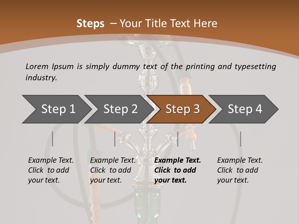 Arabia Addiction Isolated PowerPoint Template
