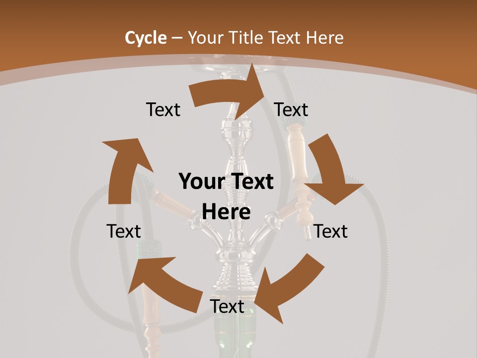 Arabia Addiction Isolated PowerPoint Template