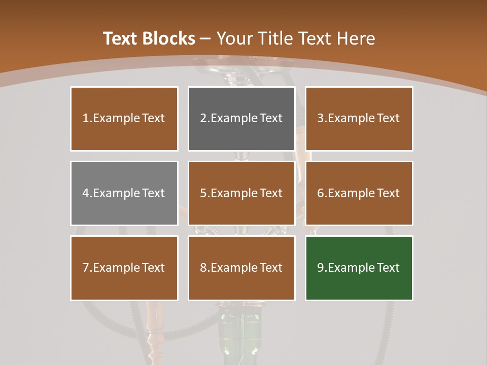 Arabia Addiction Isolated PowerPoint Template