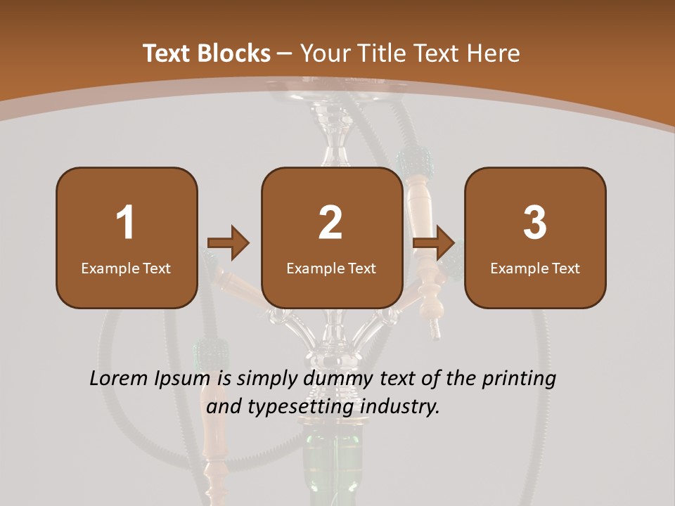 Arabia Addiction Isolated PowerPoint Template