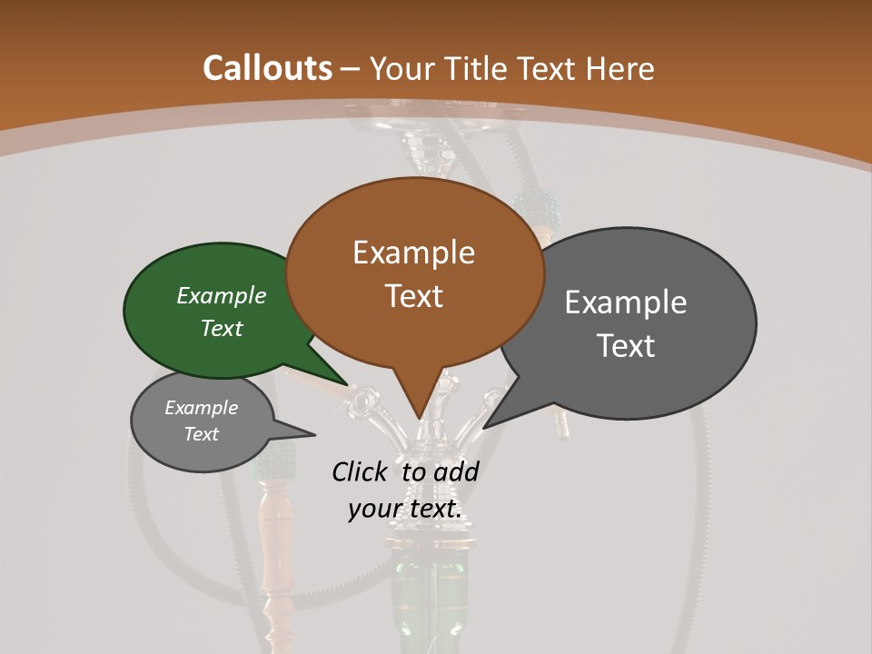 Arabia Addiction Isolated PowerPoint Template