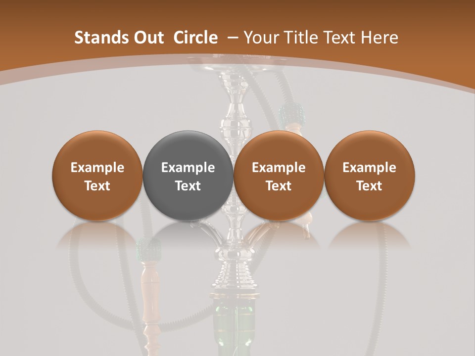 Arabia Addiction Isolated PowerPoint Template