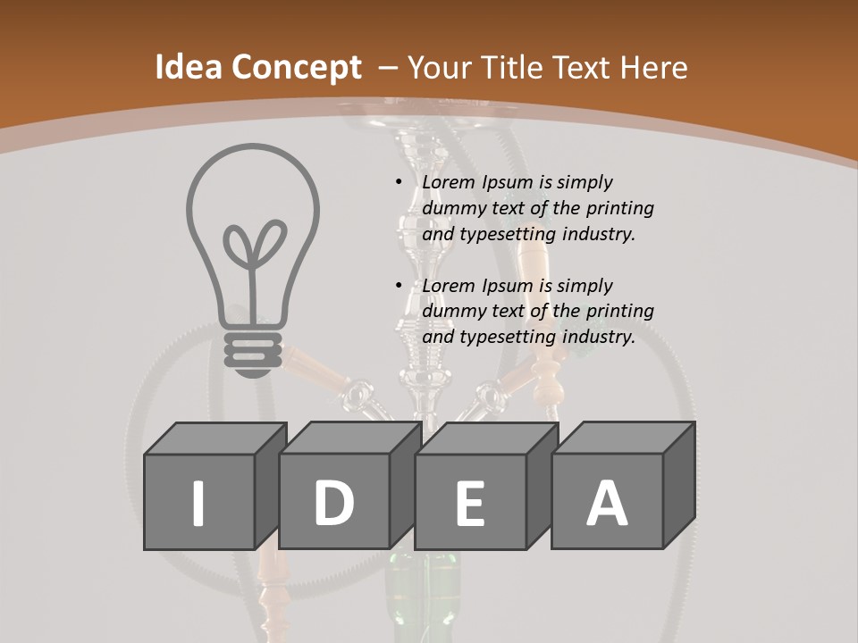 Arabia Addiction Isolated PowerPoint Template