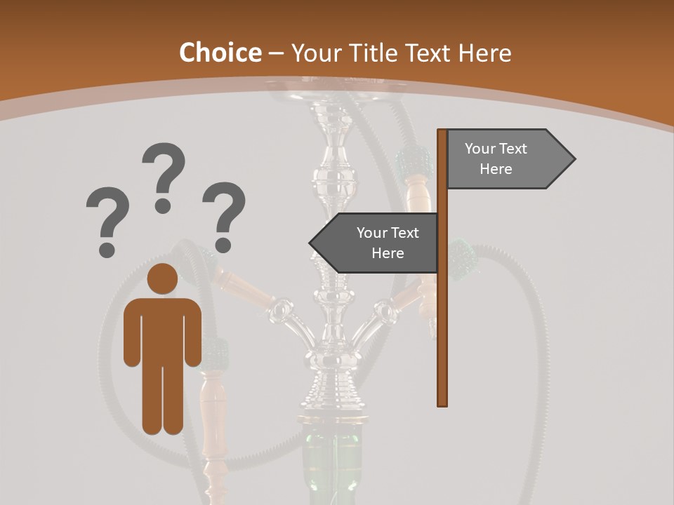 Arabia Addiction Isolated PowerPoint Template
