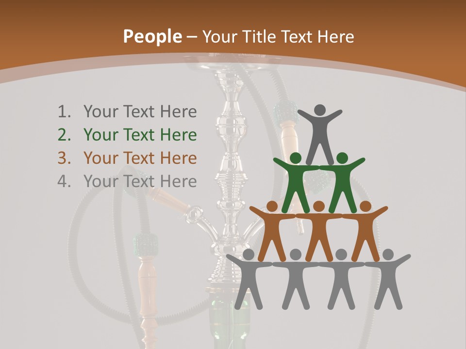 Arabia Addiction Isolated PowerPoint Template