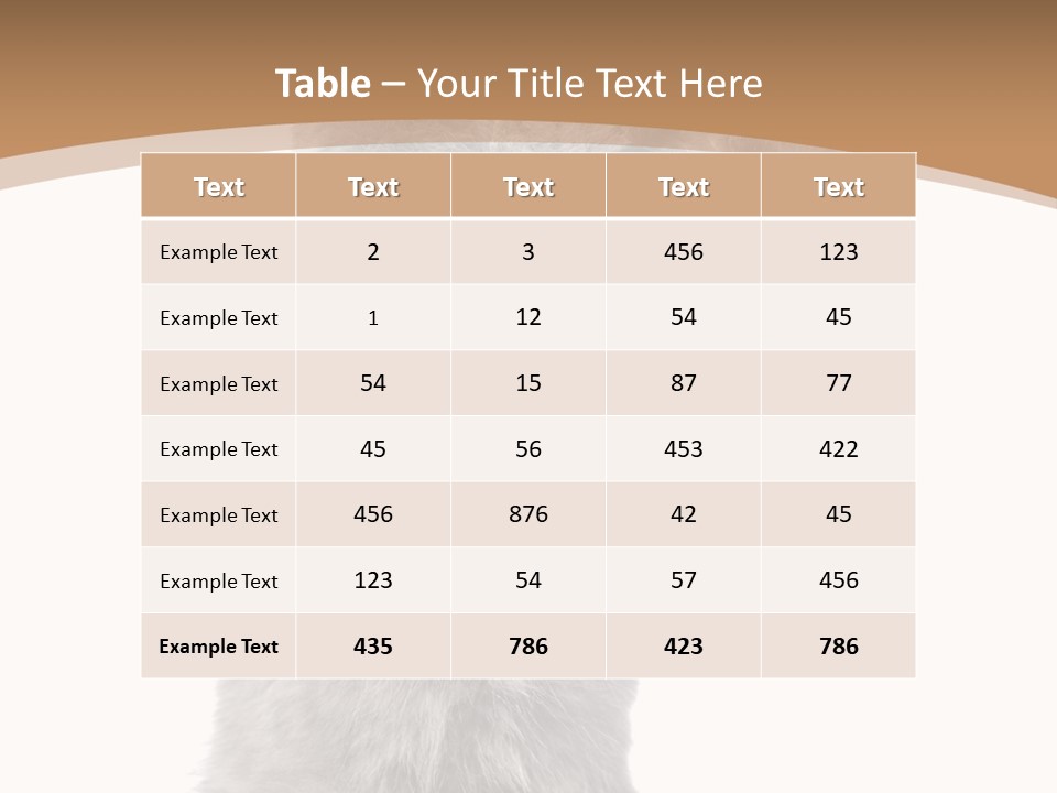 Hair Pedigree Fun PowerPoint Template