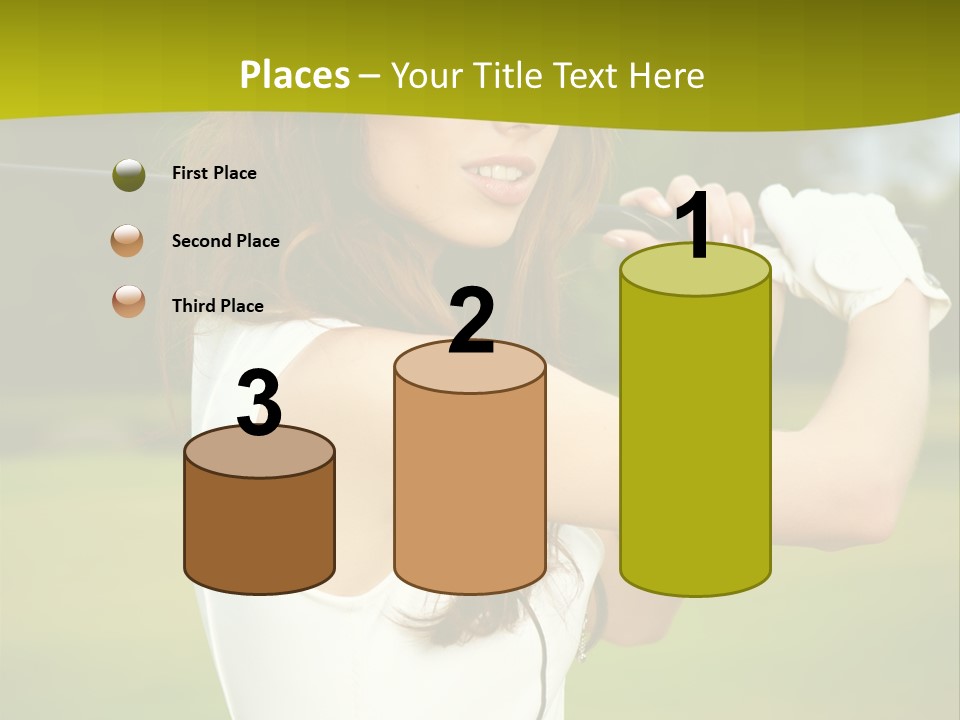 Woman Nature Grass PowerPoint Template