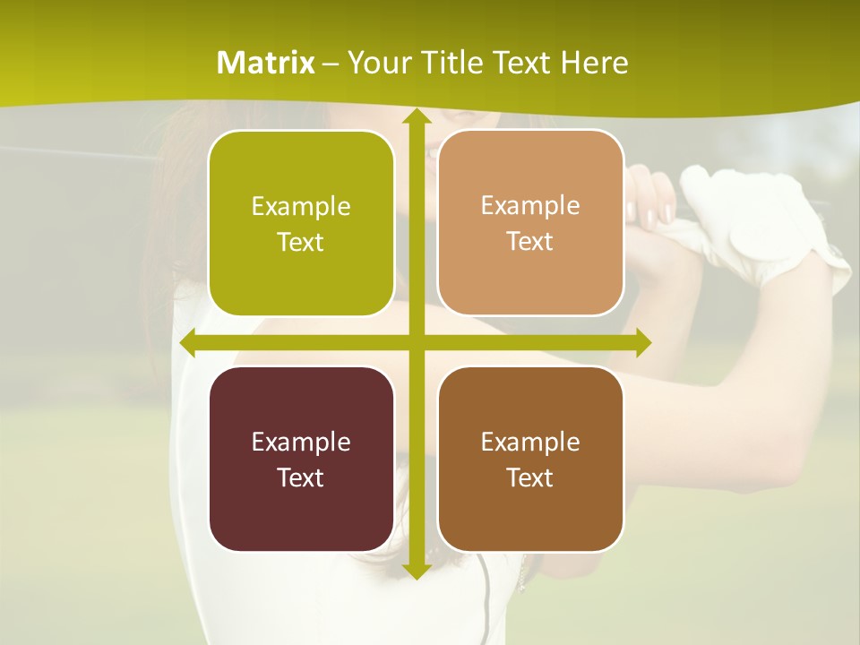 Woman Nature Grass PowerPoint Template