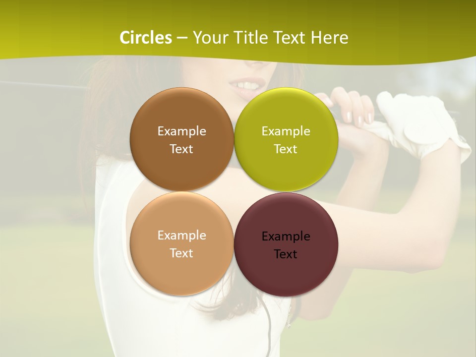 Woman Nature Grass PowerPoint Template