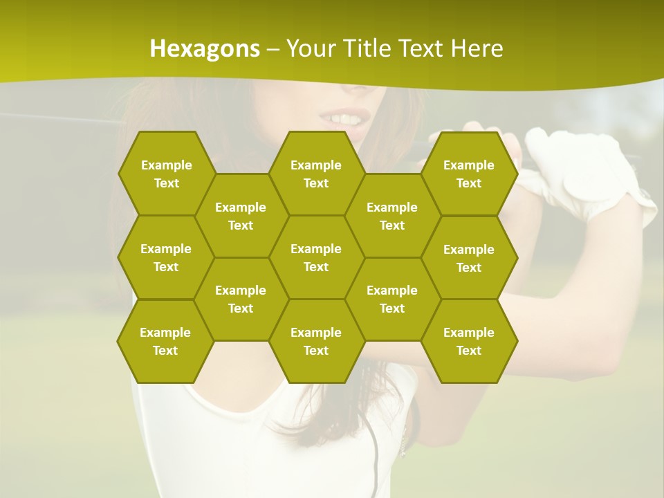 Woman Nature Grass PowerPoint Template