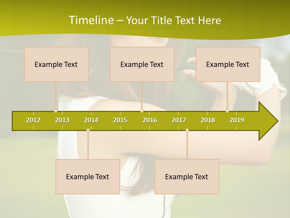 Woman Nature Grass PowerPoint Template