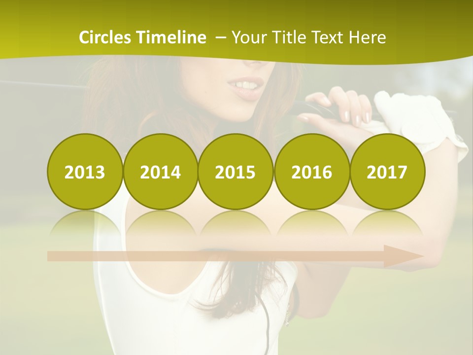 Woman Nature Grass PowerPoint Template