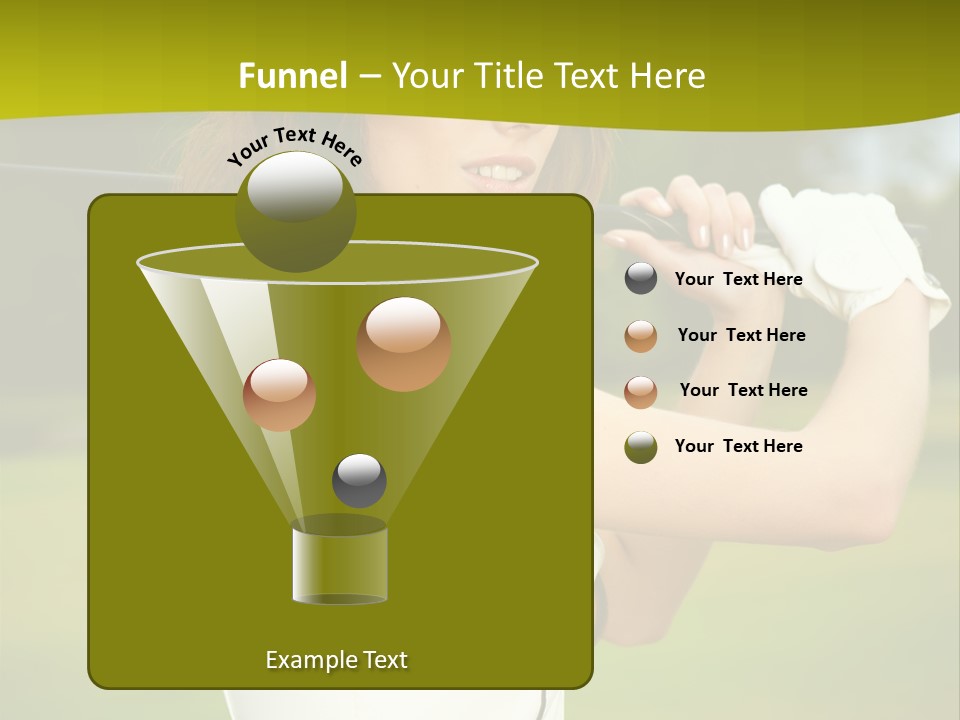 Woman Nature Grass PowerPoint Template