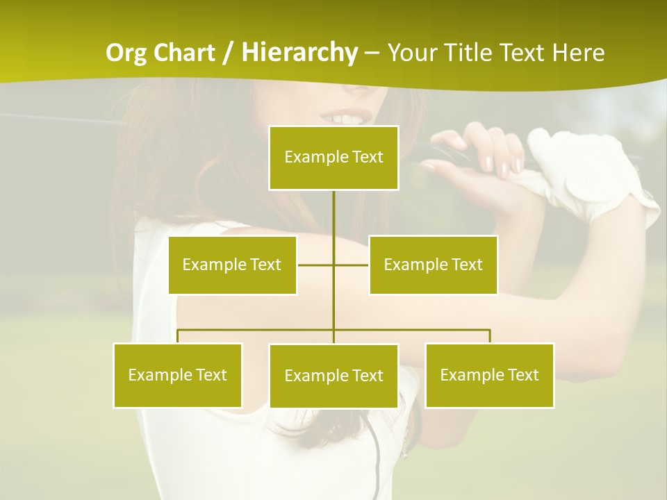 Woman Nature Grass PowerPoint Template