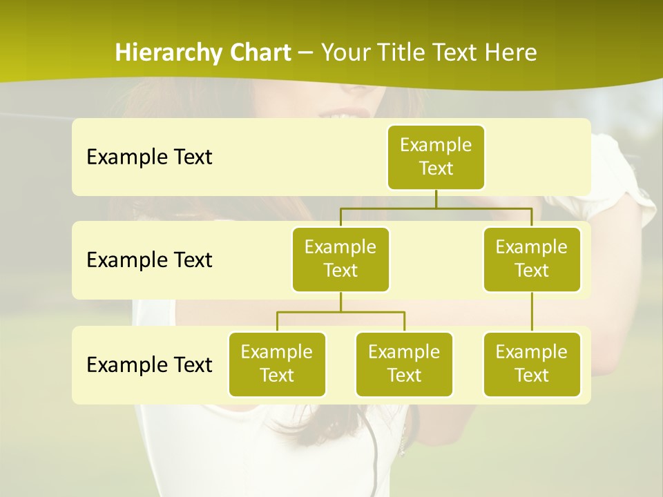 Woman Nature Grass PowerPoint Template