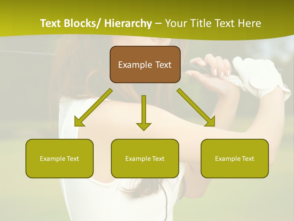 Woman Nature Grass PowerPoint Template