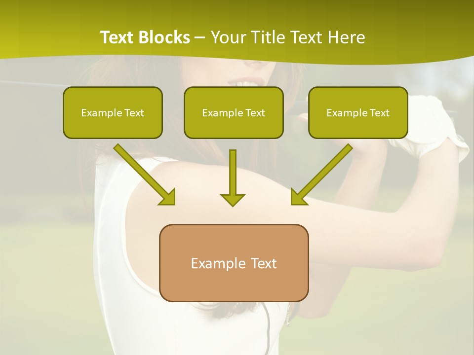 Woman Nature Grass PowerPoint Template