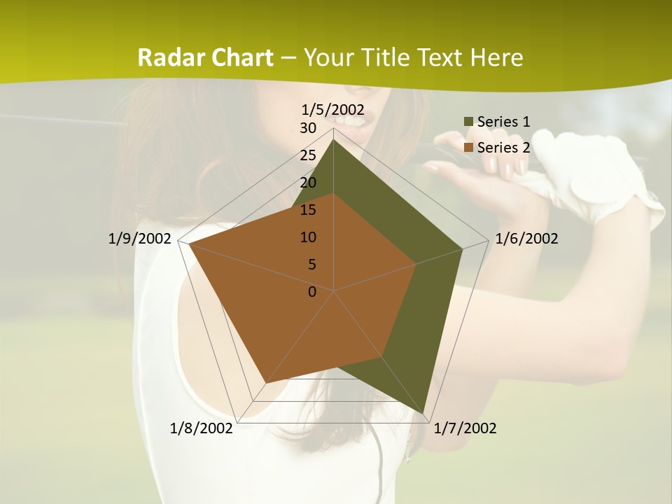 Woman Nature Grass PowerPoint Template