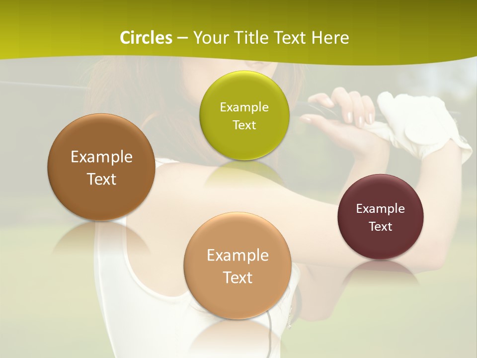 Woman Nature Grass PowerPoint Template