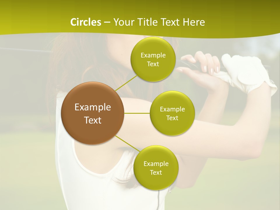 Woman Nature Grass PowerPoint Template