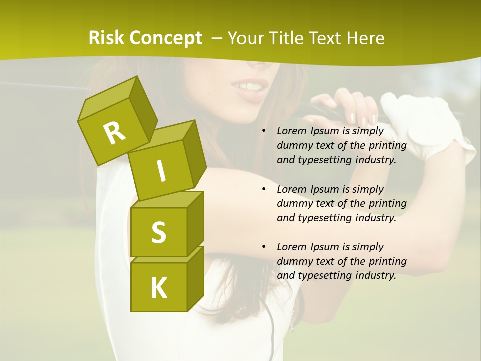 Woman Nature Grass PowerPoint Template