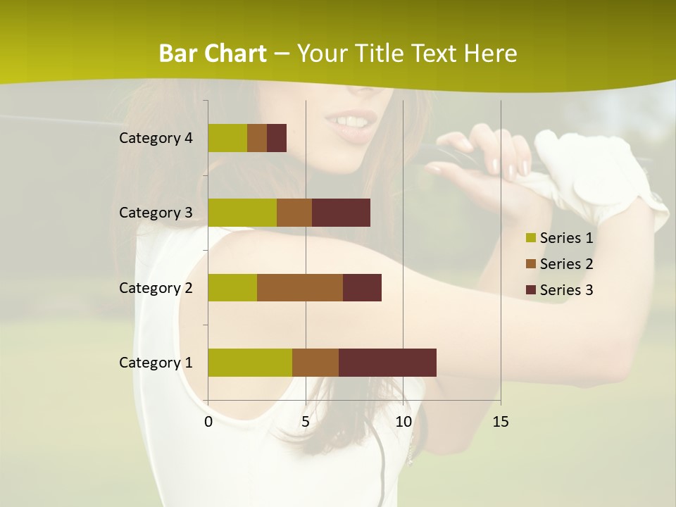 Woman Nature Grass PowerPoint Template