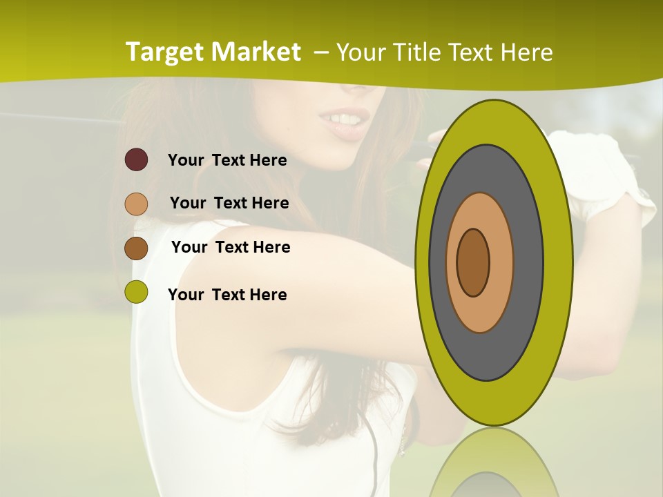 Woman Nature Grass PowerPoint Template