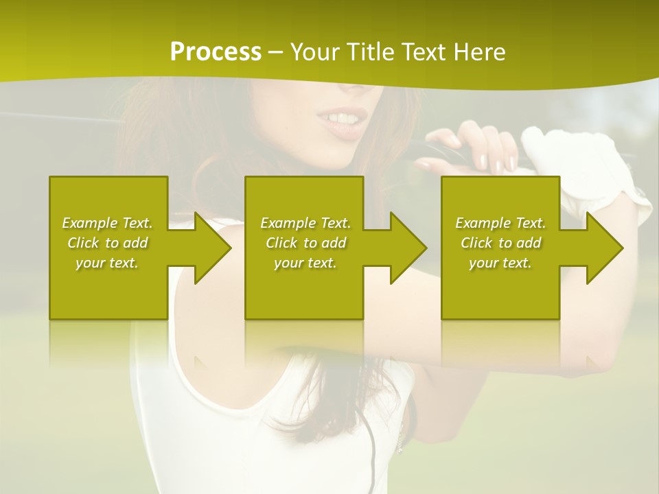 Woman Nature Grass PowerPoint Template