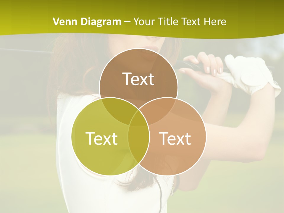 Woman Nature Grass PowerPoint Template