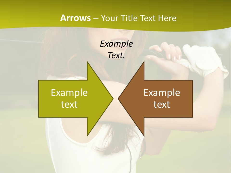 Woman Nature Grass PowerPoint Template