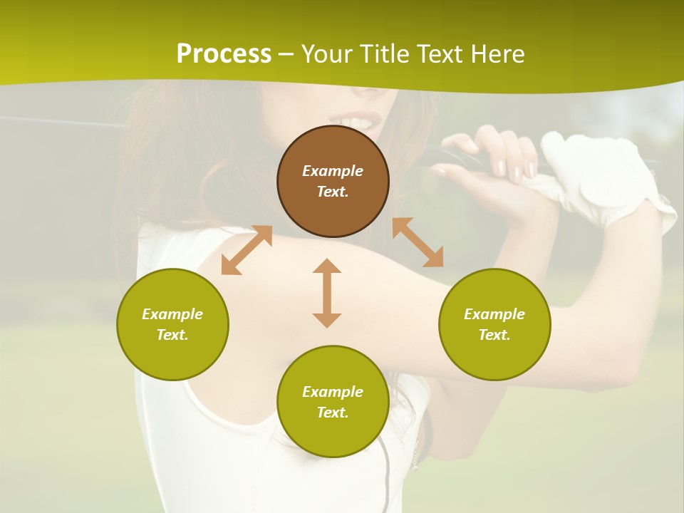 Woman Nature Grass PowerPoint Template